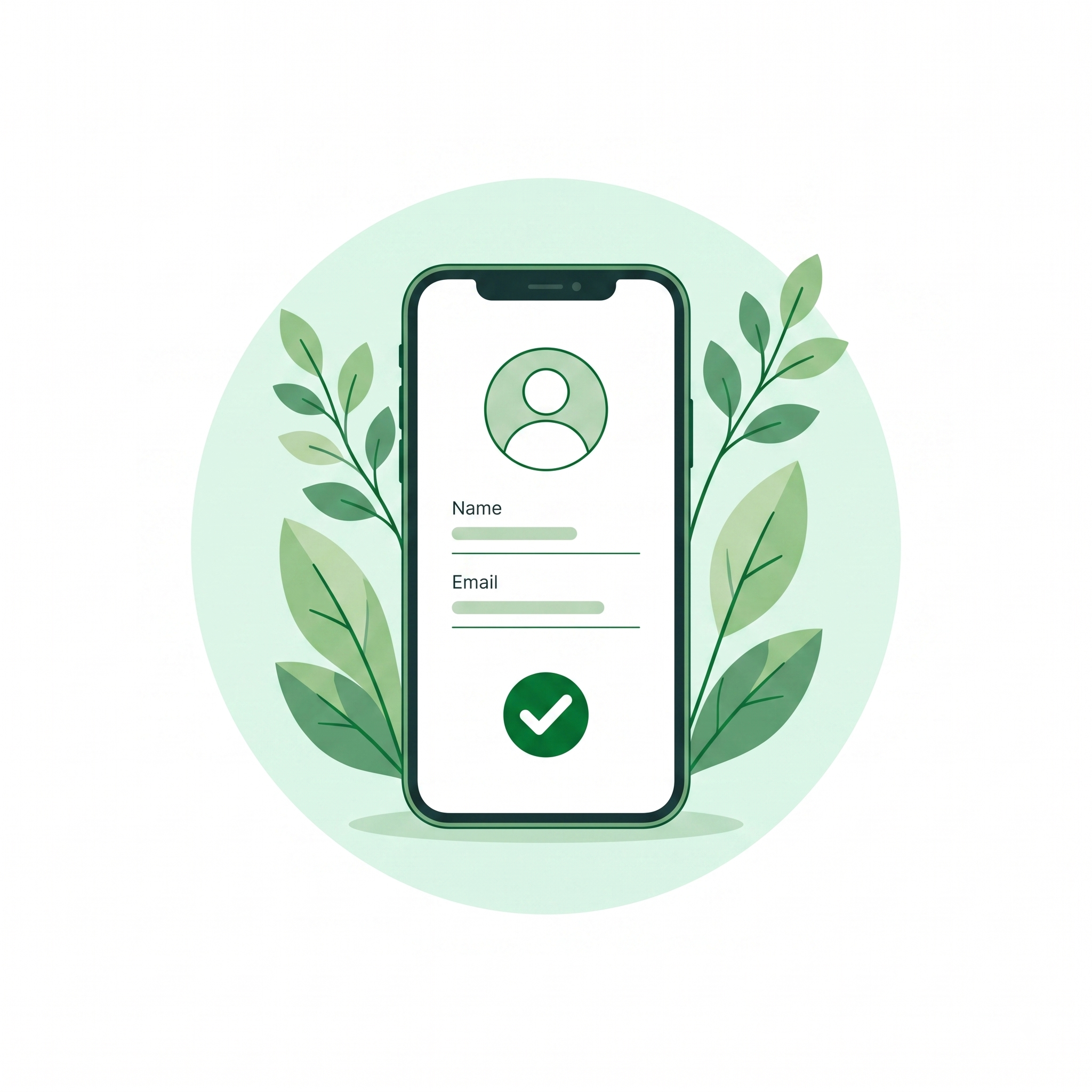 Delivery partner registration screen illustration